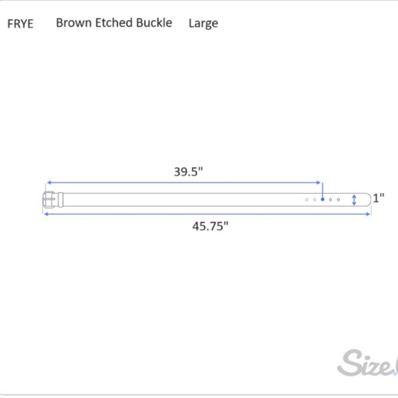 Frye Tan Leather Belt with Silver Buckle - Picture 7 of 7